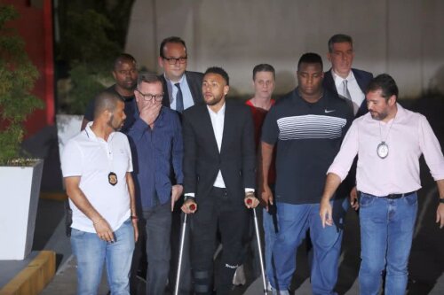 Neymar a venit în cârje la audierile pentru acuzația de viol