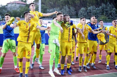 România U21, bucurie după 4-1 cu Croația U21, foto: Raed Krishan/GSP