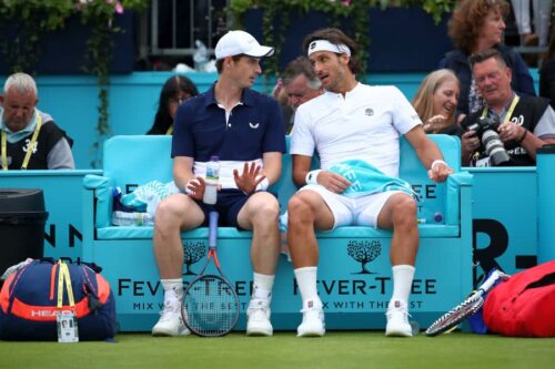 Andy Murray, stanga, si Feliciano Lopez FOTO: Guliver/GettyImages