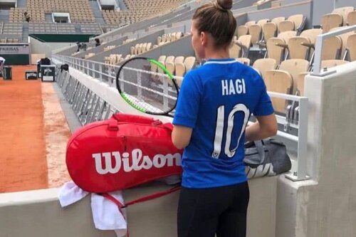 Simona Halep are o relație specială cu Gheorghe Hagi, omul considerat de mulți arhitectul naționalei U21 // FOTO: WTA