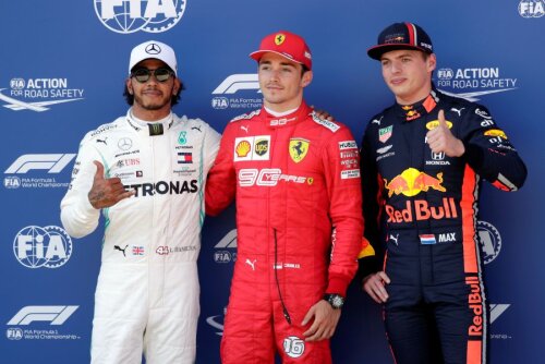 Leclerc, Hamilton și Verstappen // FOTO: Reuters