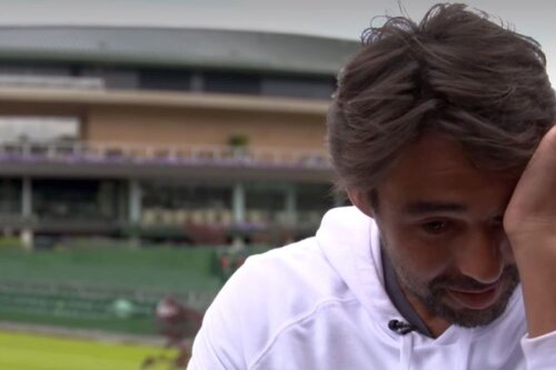 Marcos Baghdatis, emoționat în timpul unui interviu