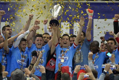 Dinamo a cucerit ultimul trofeu din palmares în 2017, Cupa Ligii