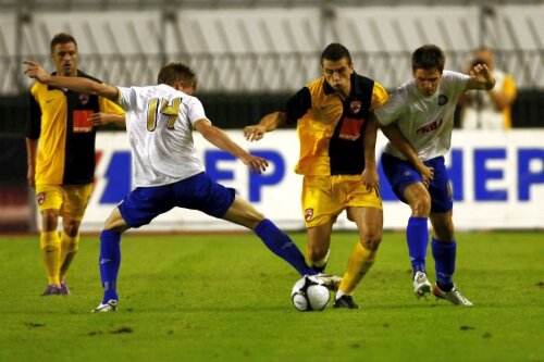 Martin Tomasov, numărul 14 de la Hajduk Split, a înscris două goluri în poarta lui Dinamo în vara lui 2010 // foto: Guliver/Getty Images