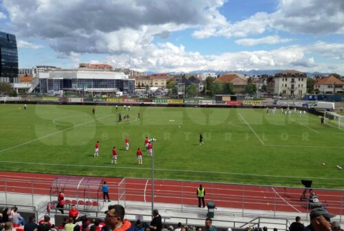 Așa arăta stadionul din Sibiu la primul meci jucat după modernizare, cu Chiajna, pe 11 mai 2019