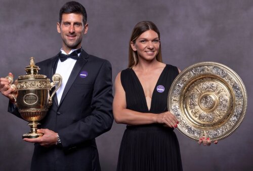 Simona Halep și Novak Djokovic // FOTO: Guliver/GettyImages