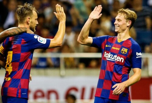 Frankie de Jong, dreapta, foto: twitter FC Barcelona