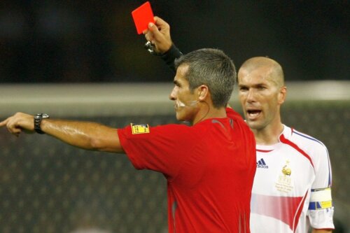 Zinedine Zidane, eliminat în prelungirile finalei. foto: Guliver/Getty Images