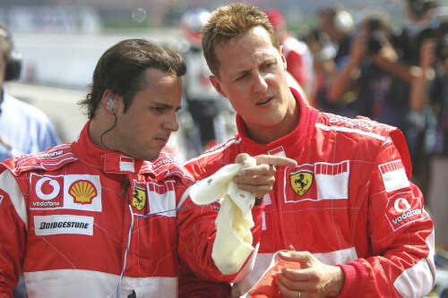 Felipe Massa și Michael Schumacher au fost colegi la Ferrari // FOTO: Guliver/GettyImages