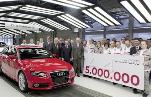 Audi A4 cu numărul 5.000.000