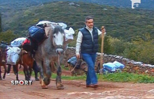 Gigi Becali l-a pus pe Luţu să meargă pe jos 15 km pînă la Mănăstirea de la Muntele Athos :)