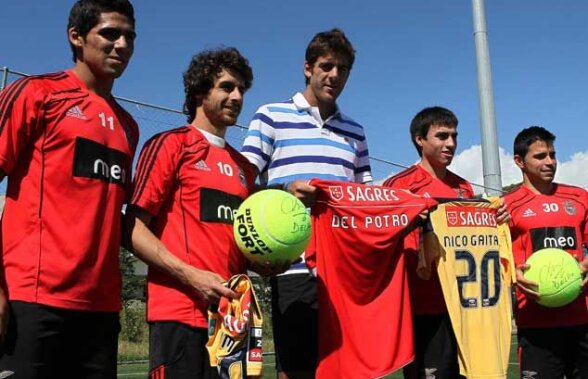 FOTO/Del Potro i-a vizitat pe argentinienii de la Benfica