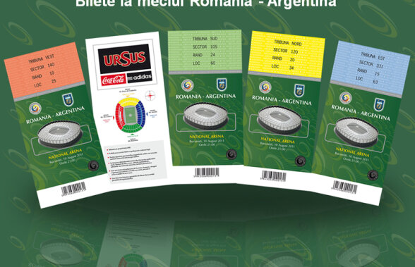 Află de unde se cumpără şi cît costă biletele pentru meciul anului, România-Argentina, pe Naţional Arena