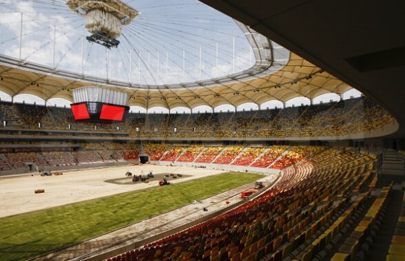 SUPERFOTO Se montează gazonul pe Naţional Arena! Vezi imagini spectaculoase!