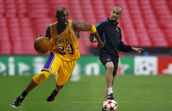 Kobe Bryant se apucă de fotbal. Primul adversar este cel mai în vogă antrenor al momentului, Pep Guardiola