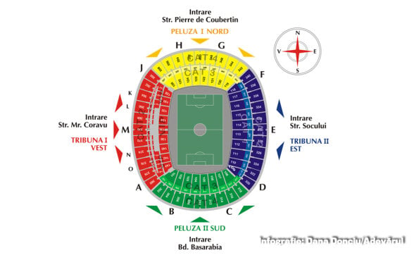 Mergi pe Naţional Arena? Aici ai tot ce trebuie să ştii despre România - Franţa!