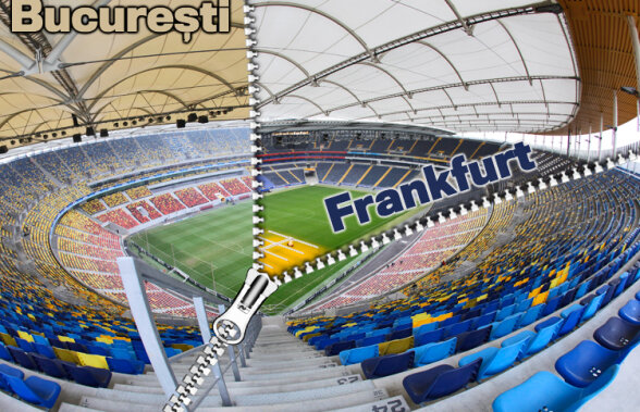 Comparaţia dintre stadionul din Frankfurt şi cel din Bucureşti » Made in Romania, preţ de Germania