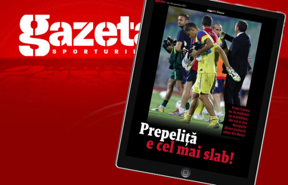 Exclusiv pe iPad şi în ziar. Alarmă la Steaua: Prepeliţă e cel mai slab!