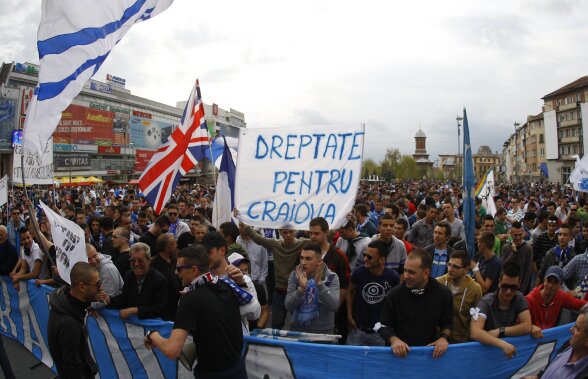 Protestele se mută în Ungaria» Fanii cer ”Dreptate pentru Craiova” şi la meciul Oltchimului cu Gyor