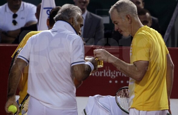 GALERIE FOTO Scîntei pe zgură » McEnroe, Năstase, Pavel şi Bahrami i-au distrat pe cei 4.000 de spectatori, la Arenele BNR