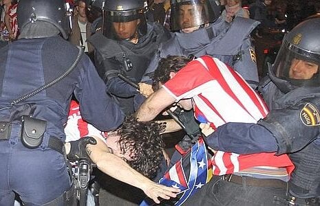 FOTO Fanii lui Atletico au produs incidente la Madrid. Fiesta este diseară