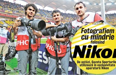 Fotografiem cu mîndrie! De ieri, Gazeta utilizează în exclusivitate aparatură Nikon