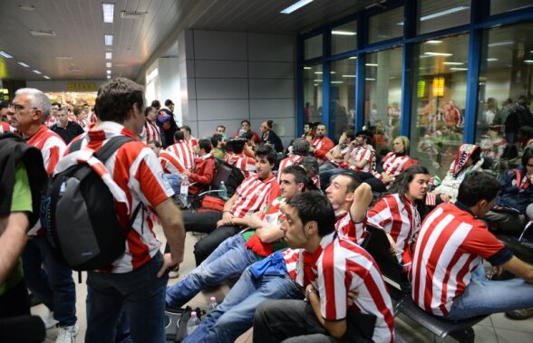 VIDEO Nebunie pe aeroportul "Henri Coandă". Athletic Bilbao va depune plîngere împotriva oficialităţilor din România