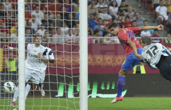 VIDEO&FOTO Festin după un an » Steaua a făcut show cu ”studenţii” clujeni: 5-1. Rocha şi Tănase au realizat ”duble”