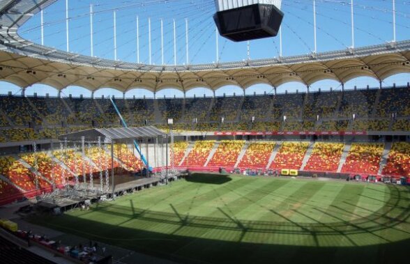 FOTO EXCLUSIV Arena se transformă! » Cel mai modern stadion din România va găzdui mîine concertul trupei Red Hot Chili Peppers