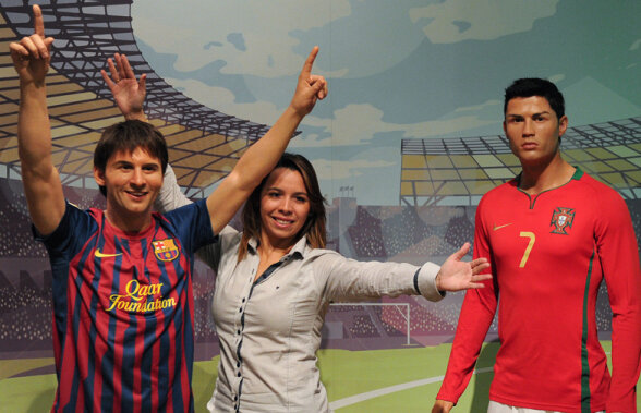 Inamici împreună la Madame Tussaud! » Messi şi Ronaldo sînt colegi la Muzeul figurilor de ceară