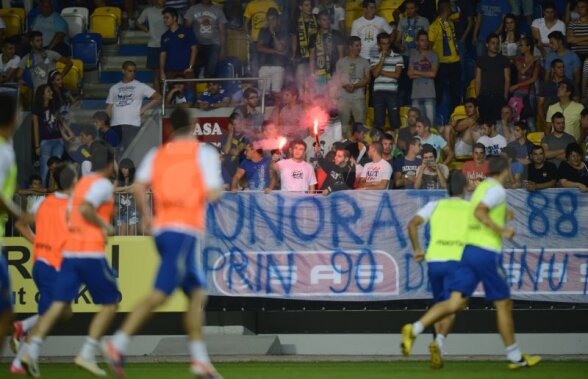 FOTO Petrolul în flăcări » Ultraşii ploieşteni au făcut show la ultimul antrenament înainte de Steaua