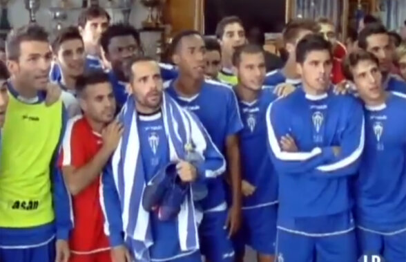 VIDEO Reacţie senzaţională :D Cum s-au comportat fotbaliştii de la Alcoyano cînd au aflat că vor întîlni Realul în Cupă