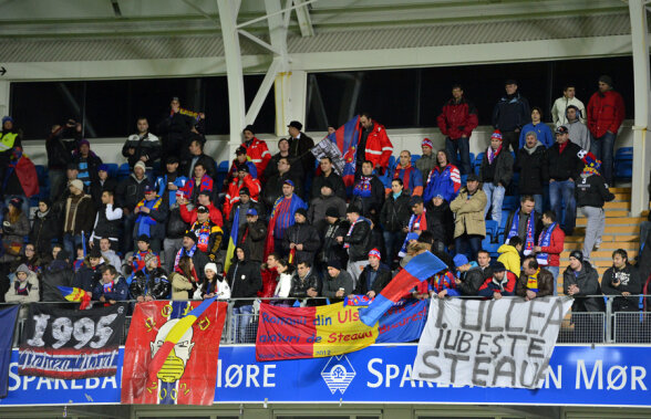 FOTO Ca la Iaşi! » Doar 6.000 de suporteri au susţinut-o pe Molde la meciul cu Steaua