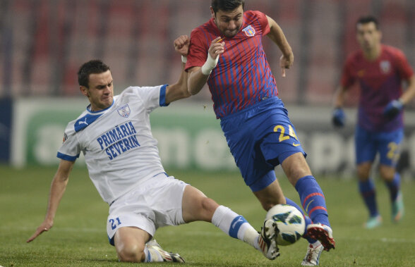 FOTO ŞI VIDEO Steaua - CS Severin 2-1 » Roş-albaştrii se impun, însă au terminat jocul cu 3 accidentaţi