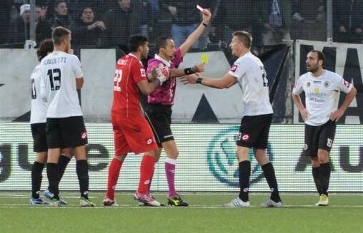 Goian, 4 etape afară! » Suspendare dură după ce l-a împins pe arbitru în Spezia - Juve Stabia 2-3