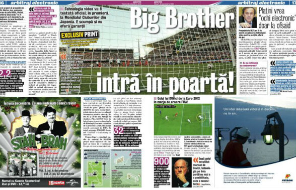 Citeşte doar în ediţia tipărită a Gazetei de azi » Big Brother intră în poartă chiar de la Mondialul cluburilor!