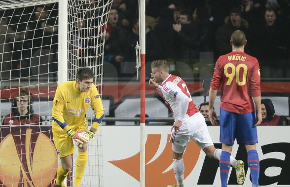 VIDEO Primul gol al lui Ajax putea fi prevenit dacă steliştii studiau mai atent meciul cu Feyenoord