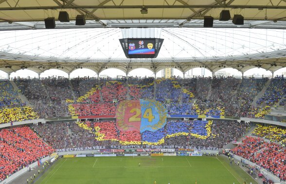 FOTO Supercoregrafie pentru titlul 24! 50.000 de oameni au făcut spectacol pe Naţional Arena