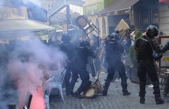 FOTO Jandarmeria explică de ce maghiarii nu au fost conduşi direct în fan-zone: "Am făcut cum au vrut ei!" :O