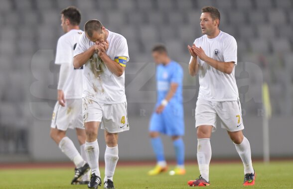 Condamnaţi la retrogradare! Statistica o trimite pe U Cluj în Liga a 2-a