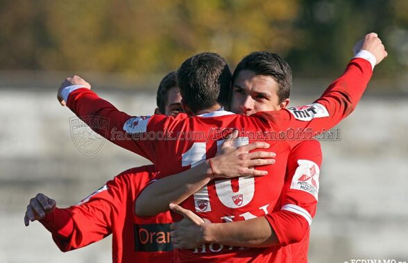 FOTO Dinamo 2 a făcut show, 3-0 cu Tunari! "Cîinii" au avut în teren 8 jucători sub 20 ani