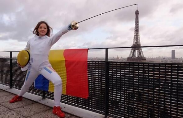 FOTO Cu spada lîngă Tour Eiffel » Ana Maria Brînză a realizat o şedinţă foto inedită la Paris