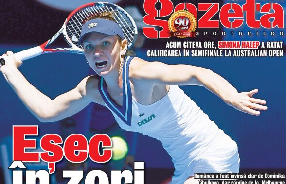 Nu rata la chioşcuri! Gazeta Sporturilor, ediţie specială de Bucureşti dedicată Simonei Halep!