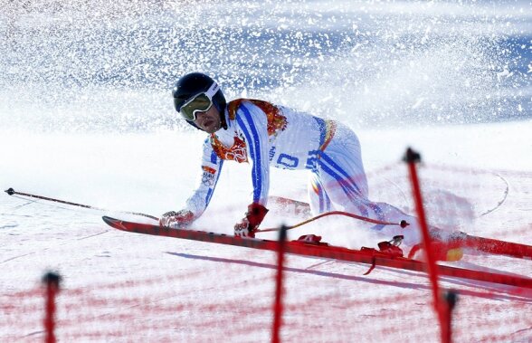 Ioan Achiriloaie a căzut în proba de coborîre de la supercombinata alpină