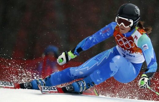 Fata cu clăpari de aur » Slovena Tina Maze a cucerit ieri titlul olimpic la slalom uriaş