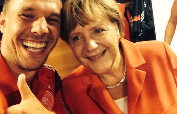 FOTO Top 5 imagini la CM: Lukas Podolski + Angela Merkel, cum se prefac brazilienii că sînt handicapaţi sau cea mai frumoasă femeie din tribune