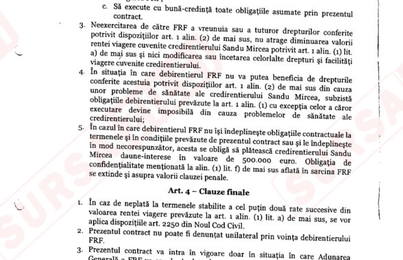 FOTO Hîrtiile de 50.000 de euro pe an » Cum arată contractul de rentă viageră al lui Sandu. Ce oferea Naşu' la schimb