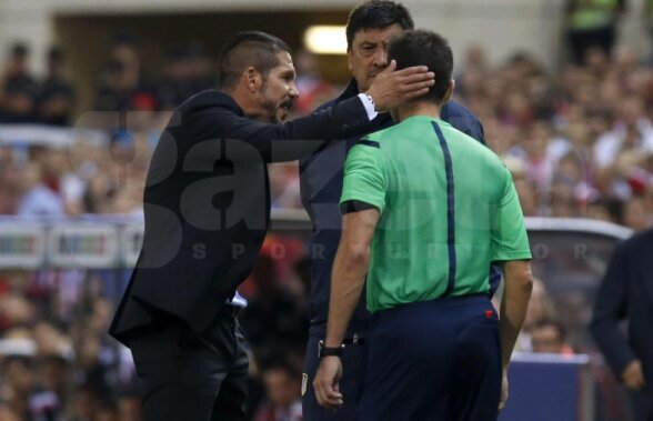 Două palme, opt etape? » Diego Simeone a lovit al patrulea arbitru la returul Supercupei Spaniei