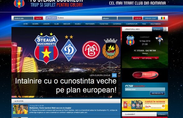 Amatorism în Ghencea » 9 jucători ai campioanei nu există pe site-ul oficial, iar un fost colaborator e încă "angajat" la Steaua