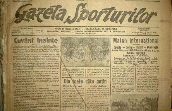 Gazeta Sporturilor împlineşte astăzi 90 de ani de la prima apariţie! Cum s-a schimbat ziarul după 9 decenii